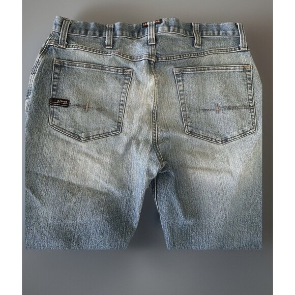 Ariat Rebar M5 Men's Jeans Straight Leg Workwear Blue Size 38x32 - Picture 4 of 8